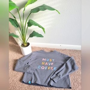 30A Cropped Sweatshirt, Beach, Coffee